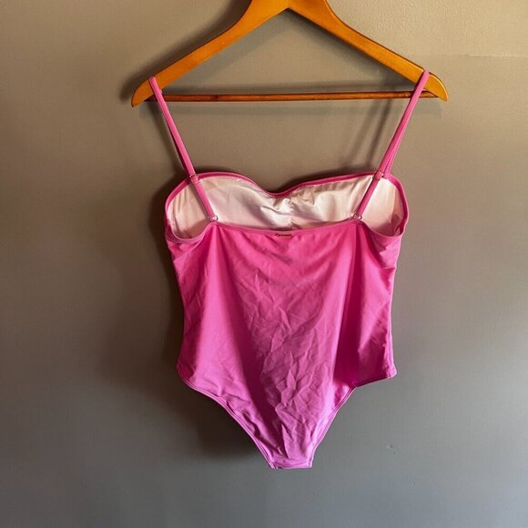 New Relleciga Barbiecore Hot Pink One Piece Swimsuit Size XXL NWT - Picture 5 of 8
